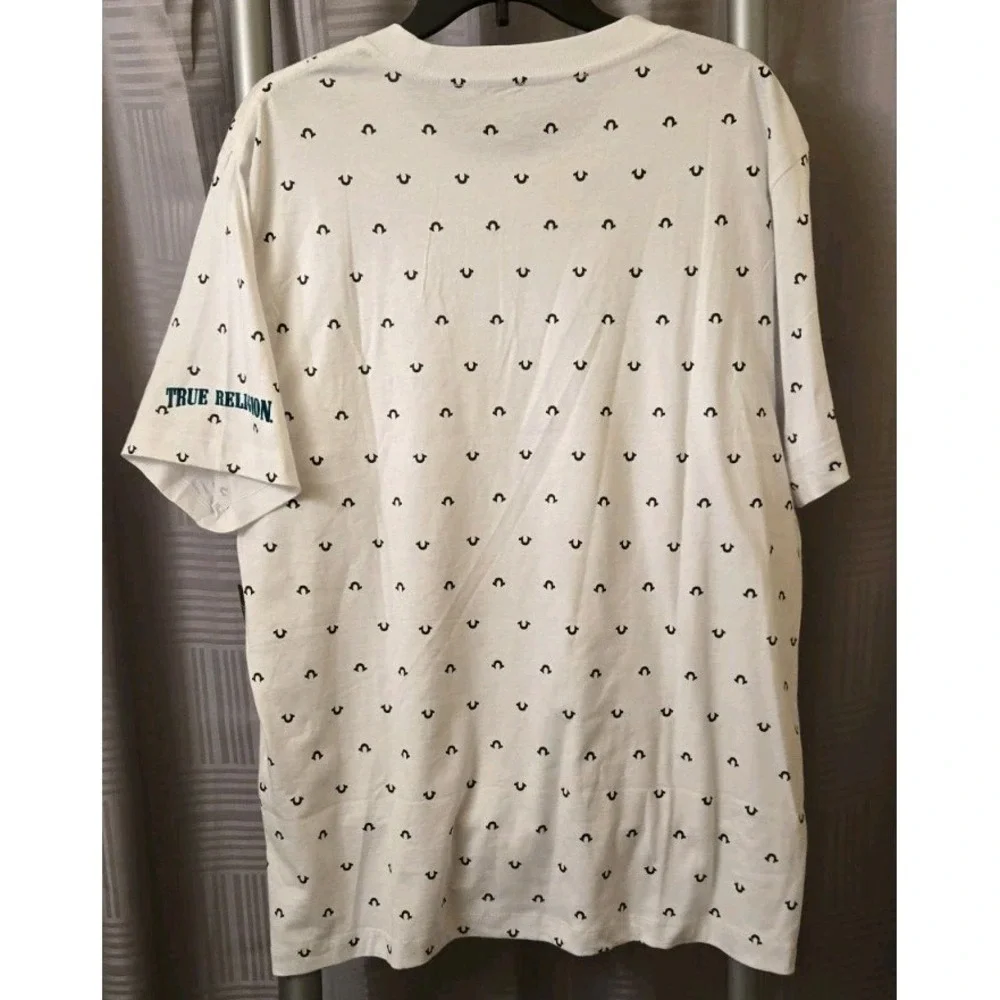 NWT Men's True Religion White Short Sleeve T-Shirt Size‎ XLarge